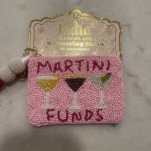 MARTINI FUNDS BEADED POUCH!!!